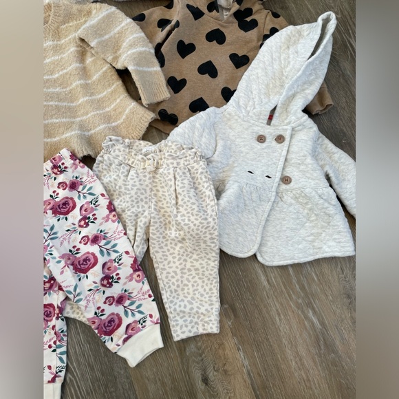 12 Month Lot of 10 Sweatshirts, Sweatpants, and Sweaters - Picture 4 of 5